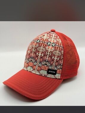 Prana Coral Printed Front Mesh Cap
